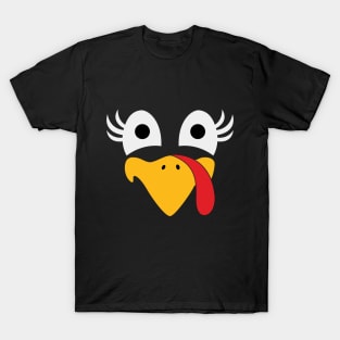 Thanksgiving Turkey Face T-Shirt